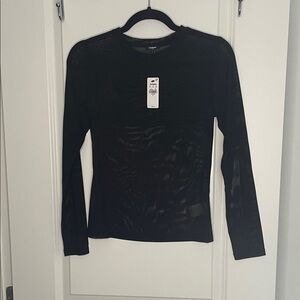 Express Classic Black Long Sleeve Tee